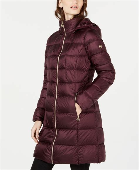 long michael kors jacket with hood|Michael Kors jacket puffer.